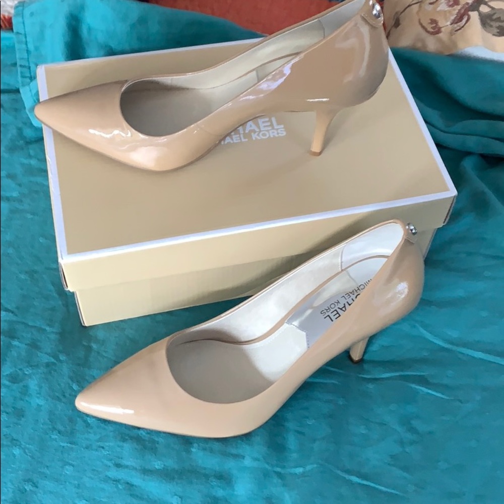 Patent leather pumps